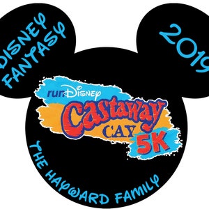 Castaway Cay 5K Disney Cruise Door Magnet