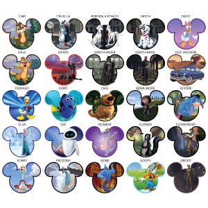 Disney Characters Personalized Cruise Door Magnets 1000+ Choices image 3