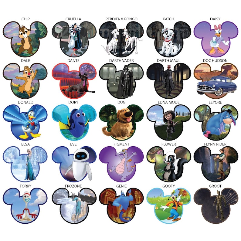 Disney Characters Personalized Cruise Door Magnets 1000+ Choices image 3