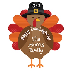 Thanksgiving Turkey Personalized Cruise Door Magnet
