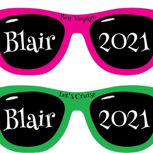 Sunglasses Personalized Cruise Door Magnet