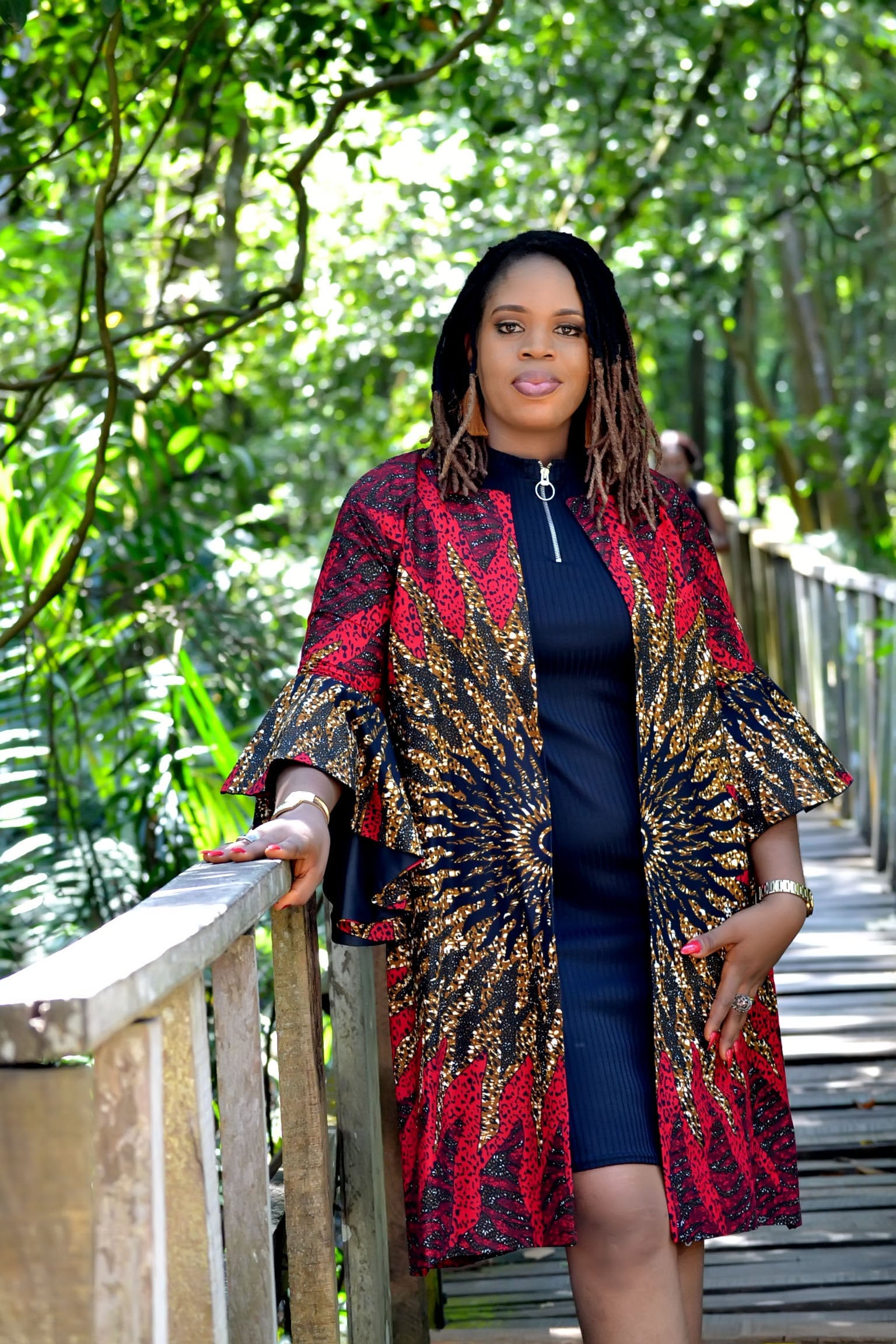 Wine Red African Wax Print Kimono Jacket - Etsy