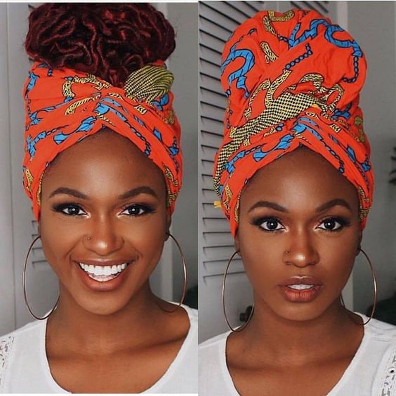 White Cotton Shirt Dress with Sash African Print Head Wrap African Style African Wax print Women Fashion