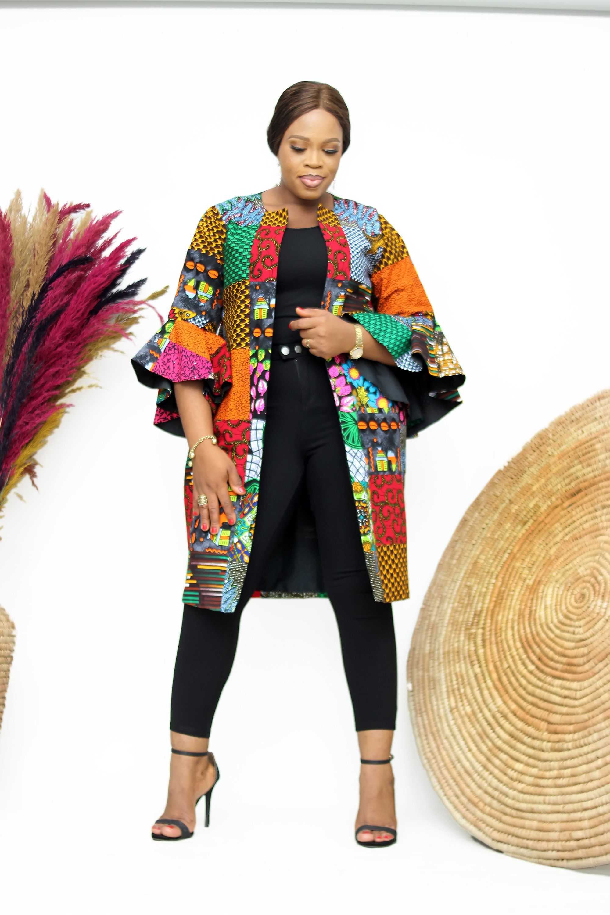 African Print Kimono/ Nadia Ankara Patchwork Jacket/ Sustainable ...