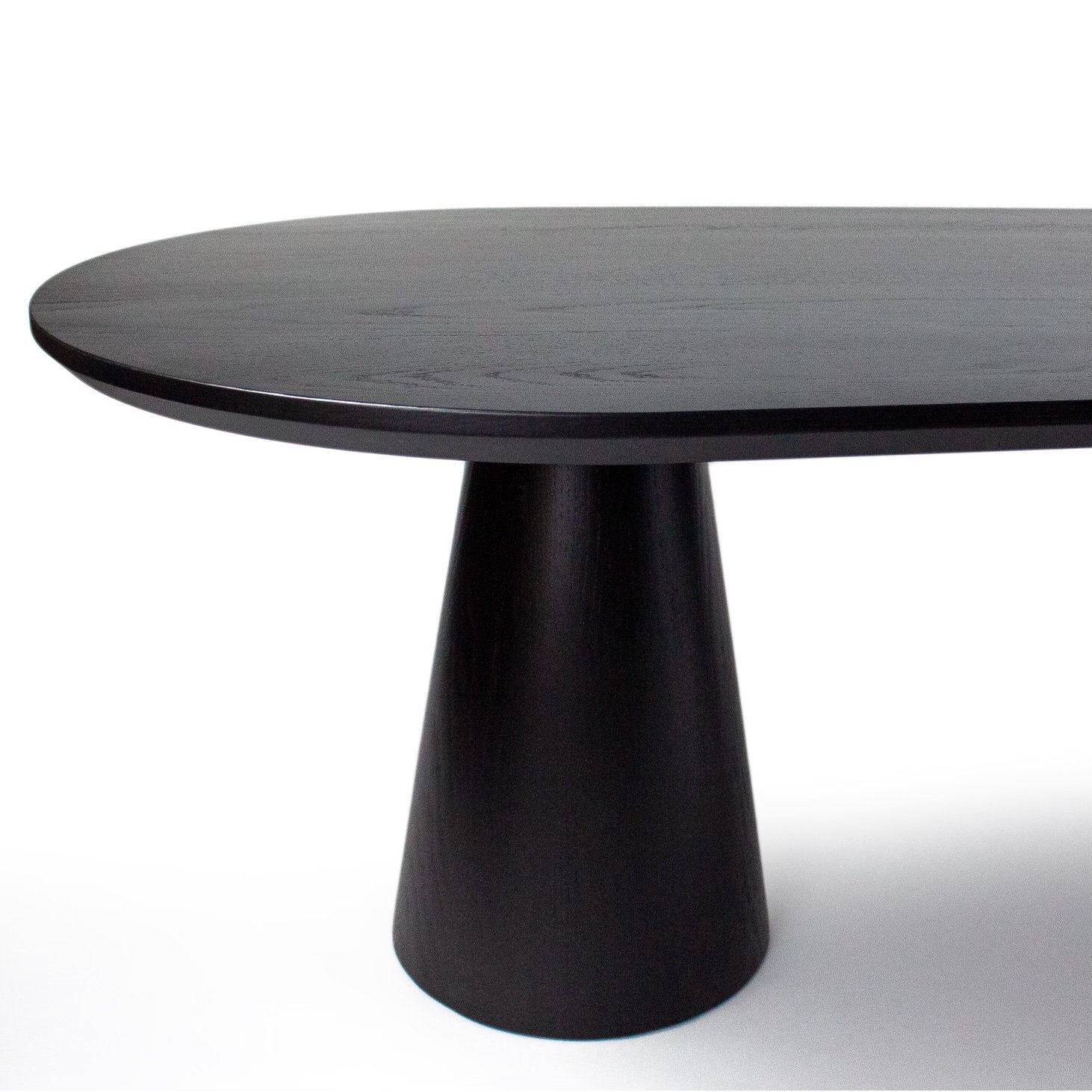 Pedestal base pill shaped dining table etsy