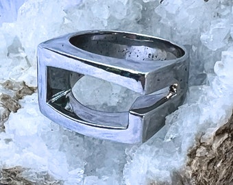 925 Silver Luxury G logo Inspired Luxe Ring