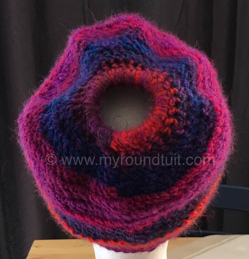 Rainbow Beanie with Ponytail Hole