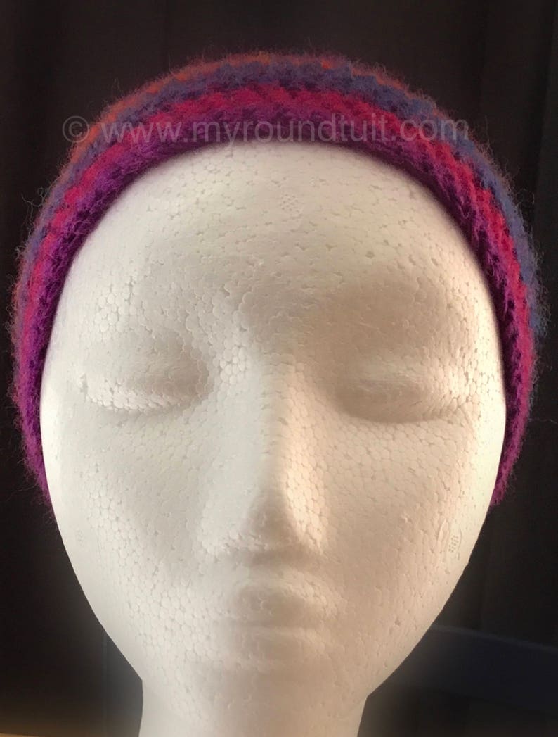 Rainbow Beanie with Ponytail Hole