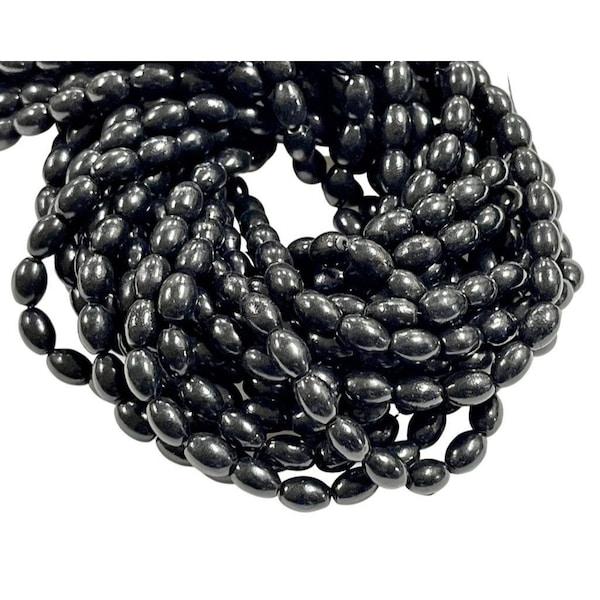 AAA Rare Black Coral Natural Gemstone Drum Barrel Shape Beads 9x6mm AAA Quality Full 15.5" Strand For DIY Jewelry Making beads Supply
