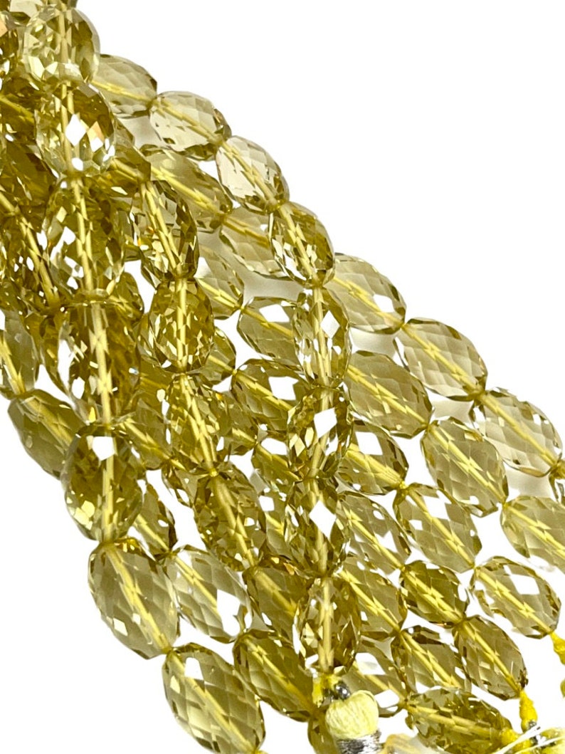 AAA Lemon Citrine Natural Gemstone Faceted Beads, Lemon Citrine Faceted
