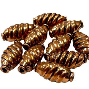 Copper Bali Beads, Solid Copper Beads, Copper Spacer Beads, Oxidized Copper Beads, Wholesale Copper Beads Strands Jewelry Making Findings