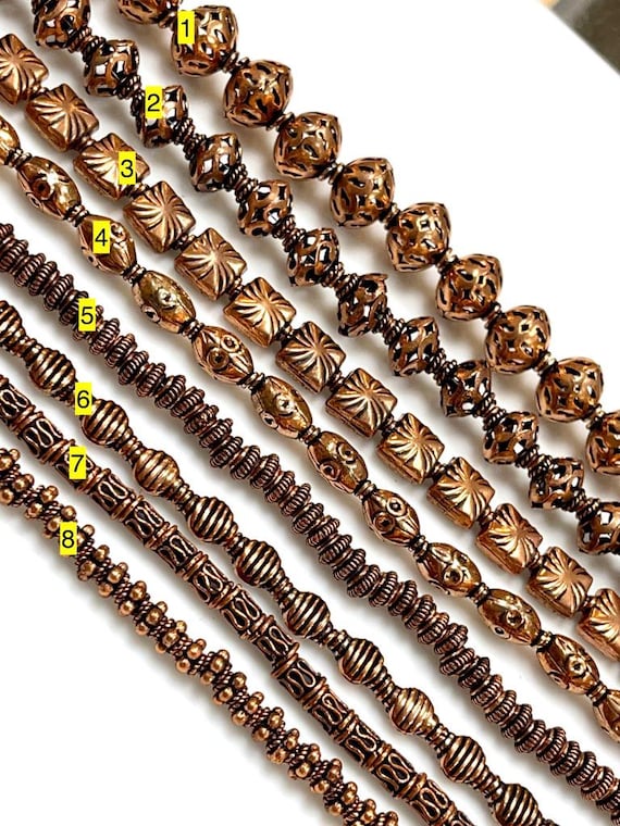 Copper beads wholesale discount