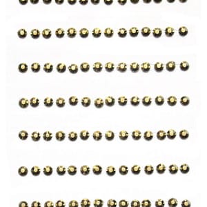 3 Sheet - Adhesive Rhinestone Stickers, Adhesive 4 mm Rhinestone Stickers