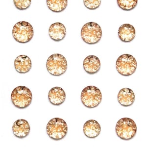 3 Sheet - Adhesive Rhinestone Stickers, Adhesive Speckled Rhinestone Multi Color Stickers
