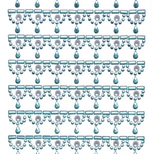 3 Sheet - Adhesive Rhinestone Stickers, Adhesive Borders Rhinestone Stickers