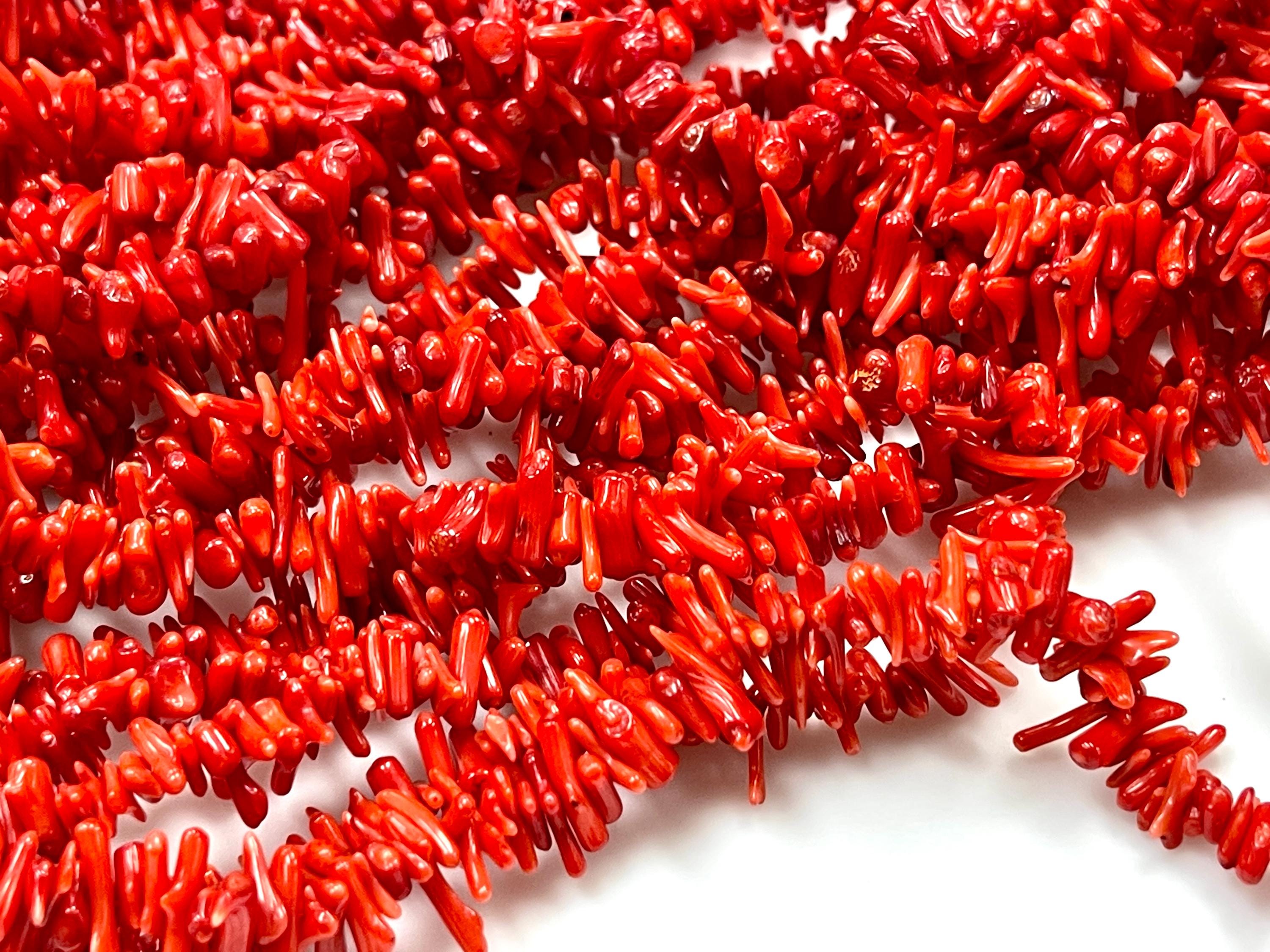 Perline Ramo Di Corallo Rosso Pietra Preziosa Sciolta Corallo - Foto 4