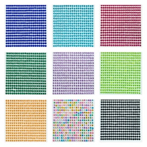 5mm - Self Adhesive Rhinestone Dot Sticker Strips Diamante Rhinestone For Scrapbooking Paper Crafts Embellishment Decoration Card Making