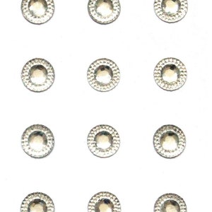 3 Sheet - Adhesive Rhinestone Stickers, Saucer Adhesive Multi-Color Rhinestone 14 mm Stickers