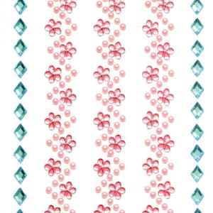 3 Sheet - Adhesive Rhinestone Stickers, Adhesive Rhinestone Border Stickers 5 Roll