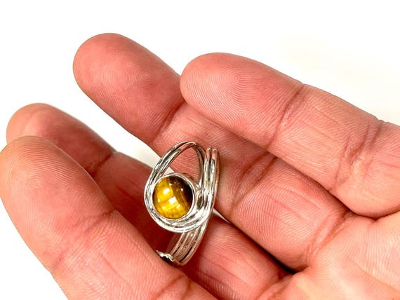 Anello Donna In Argento 925 Fatto A Mano: Stile Boho Con Pietre Naturali Onice, Occhio Di Tigre, Corniola, Agata