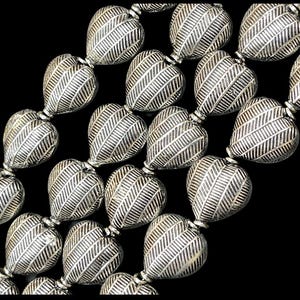 8インチのシルバーバリスタイルビーズ、シルバーフィルドビーズ、酸化シルバースペーサービーズ、卸売シルバービーズストランドジュエリーファインディング