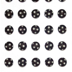 3  Sheet - Adhesive Rhinestone Polka Dot Stickers, Adhesive 35 Pcs Polka Dot Stickers