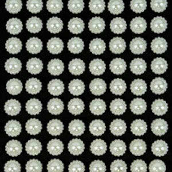 3 Sheets Pearl Sunflower Self Adhesive Stickers Embellishments Sheet For Paper Crafts Body, DIY Nails Art, Festival Body Jewels Makeup