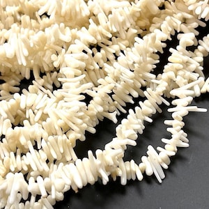 White Coral Natural Gemstone Branches Chips Beads Strand 7-8mm AAA Quality Real Red Coral Beads For Jewelry Making Loose Beads Strands