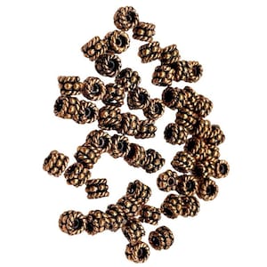 Copper Bali Beads, Solid Copper Beads, Copper Spacer Beads, Oxidized Copper Beads, Wholesale Copper Beads Strands Jewelry Making Findings