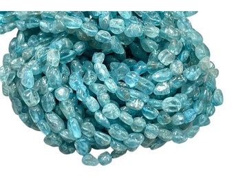 Perle En Apatite Olive - Pierre Naturelle Facettée 15-20mm - Idéale Pour Bijoux DIY