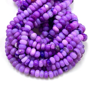 Shaded Lavendel Opal Glatte Rondell Form Perlen, 8 mm Lila Opal Rondell Edelstein Perlen, AAA-Qualität Opal Perle Schmuck machen