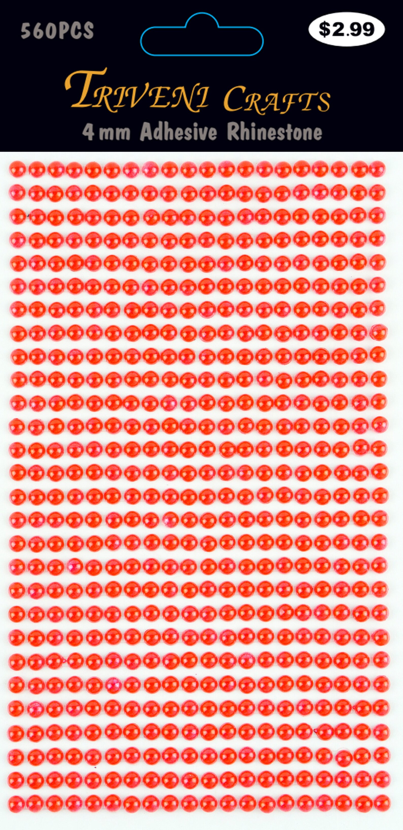 3 Sheets Red 4mm Adhesive Pearl Dot Sticker Etsy India