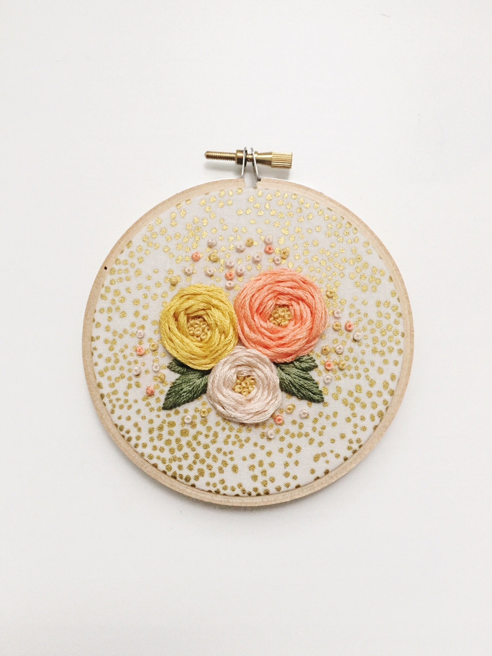 Floral Embroidery Art Hand Embroidery Embroidery Art Etsy