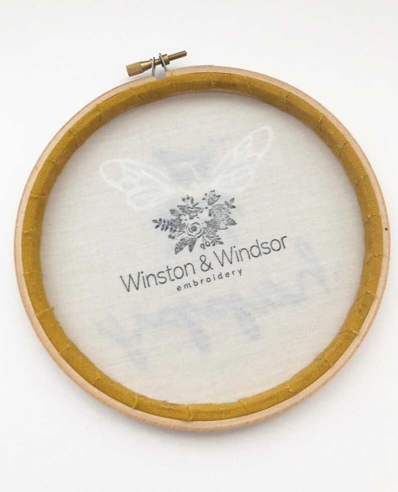 Bee Embroidery Art Hand Embroidery Bee Happy Modern Embroidery Embroidery Hoop Art