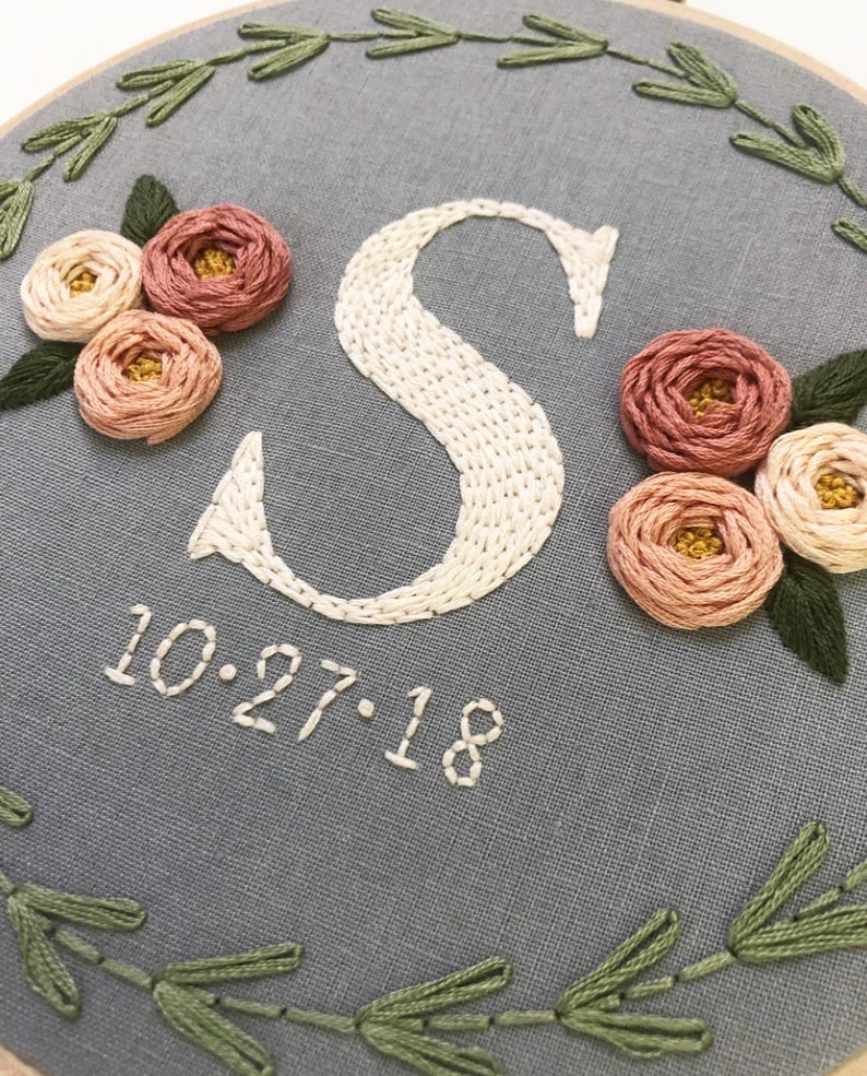 Wedding Embroidery Art Embroidery Hoop Art Hand Embroidery Etsy