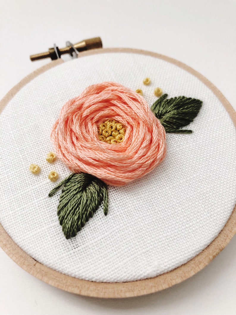 Jesse C. Mault hoop art floral jessecmault hand jessecmault  etsy