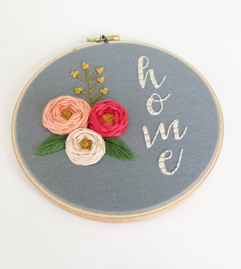 Embroidery Hoop Wall Art Hand Embroidery Embroidery Art Etsy