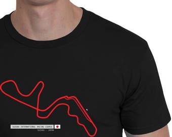 Formula One Track T-shirt | Suzuka International Racing Course | Suzuka, Japan | Black