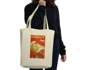 Vintage Travel Poster Tote Bag | Greece