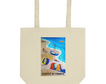 Vintage Travel Poster Tote Bag | France
