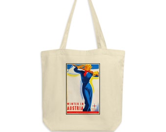Vintage Travel Poster Tote Bag | Austria