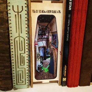 Galactic Interport Diorama Bookshelf Insert