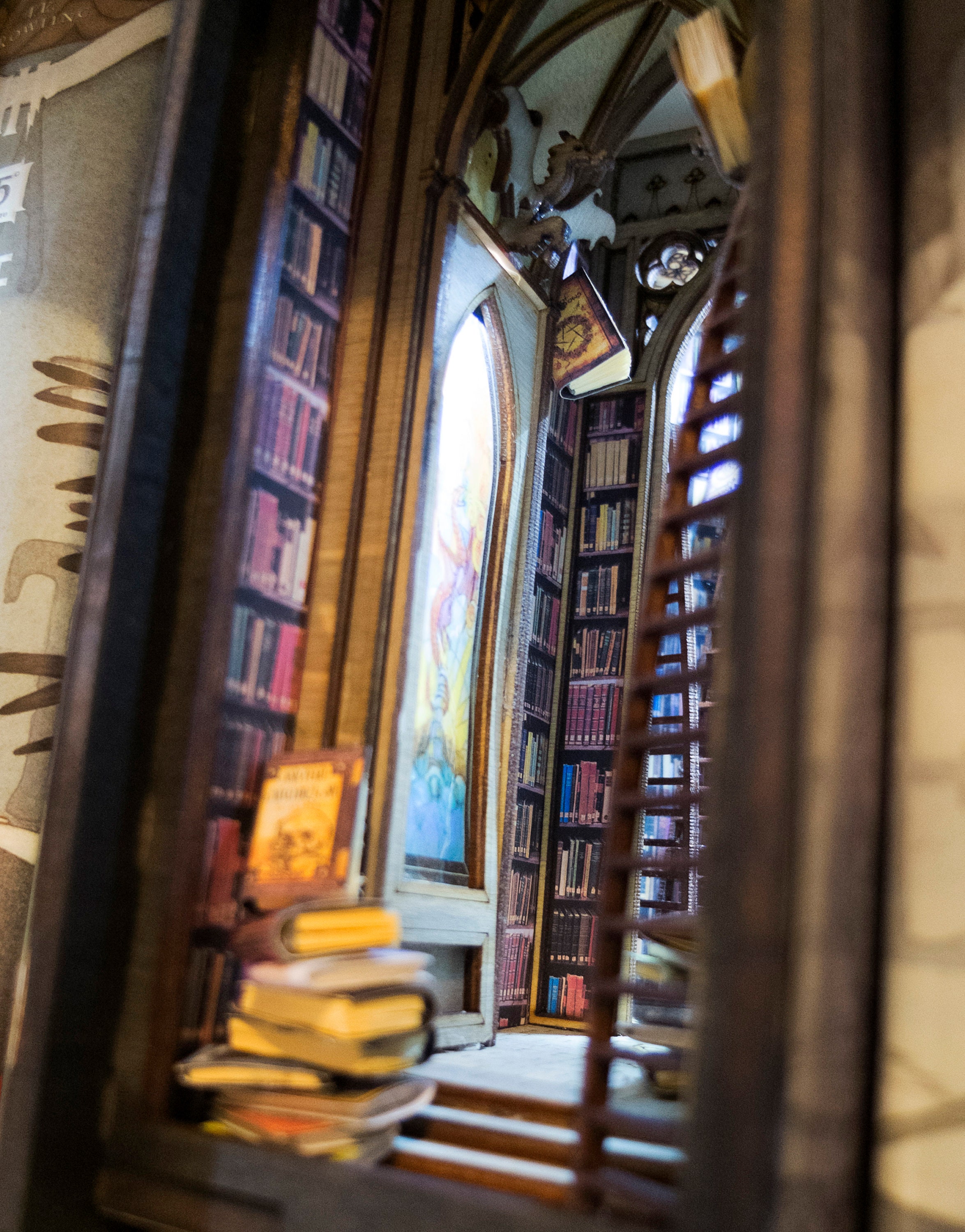 Alchemy library Diorama Bookshelf Insert Etsy