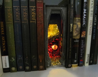 Dragon in the mountain Diorama Bookshelf Insert