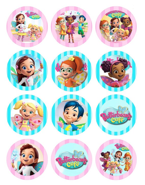 Butterbean S Cafe Edible Cupcake Toppers Etsy Canada