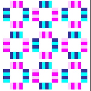 PDF Lap Quilt Pattern ... Quick and Easy ... Jelly Roll & Layer Cake friendly ...'NO.76 Pengwern Road' ... Instant download