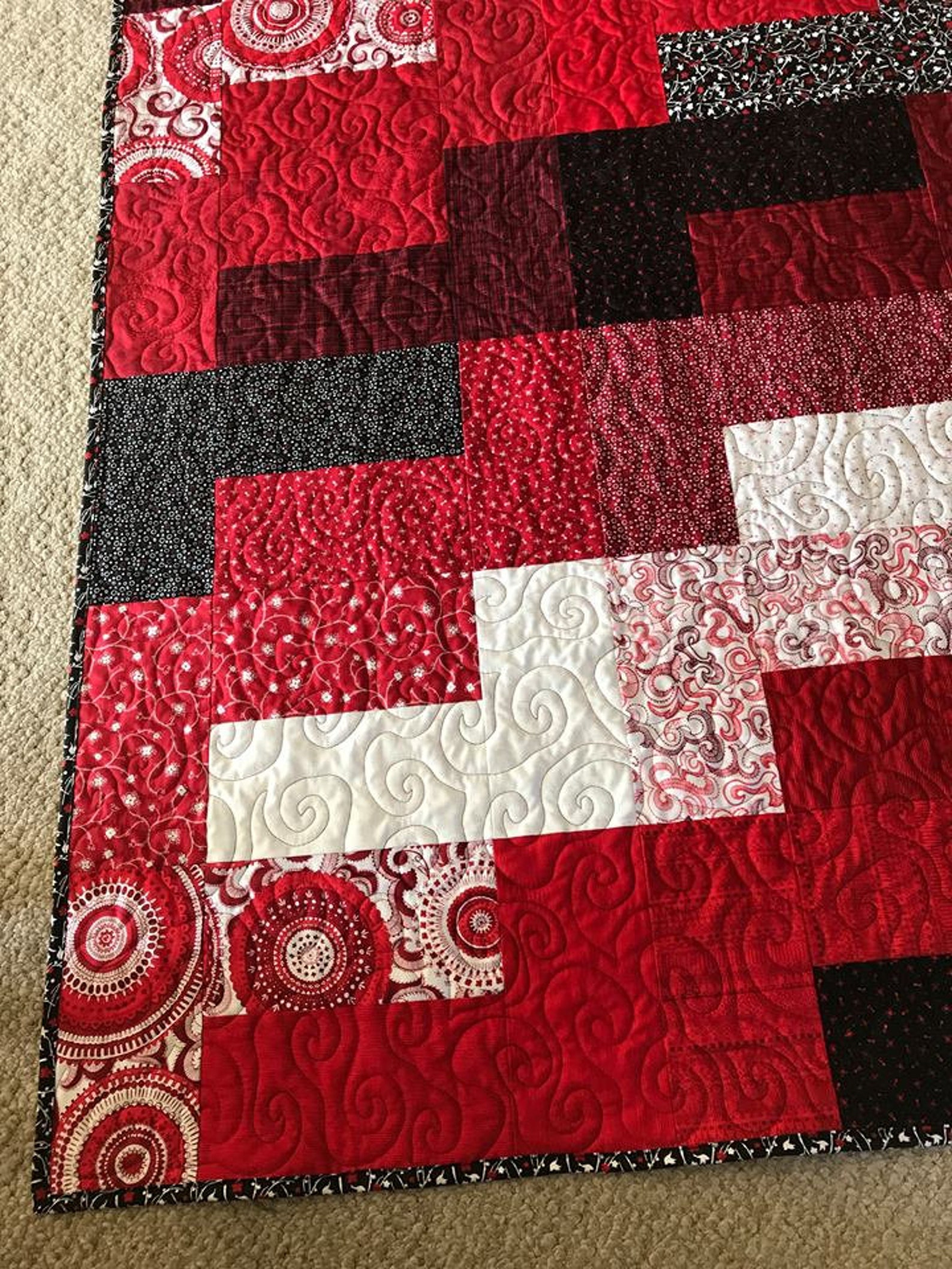 PDF Lap Quilt Pattern Quick and Easy Layer Cake'NO.2 Butler