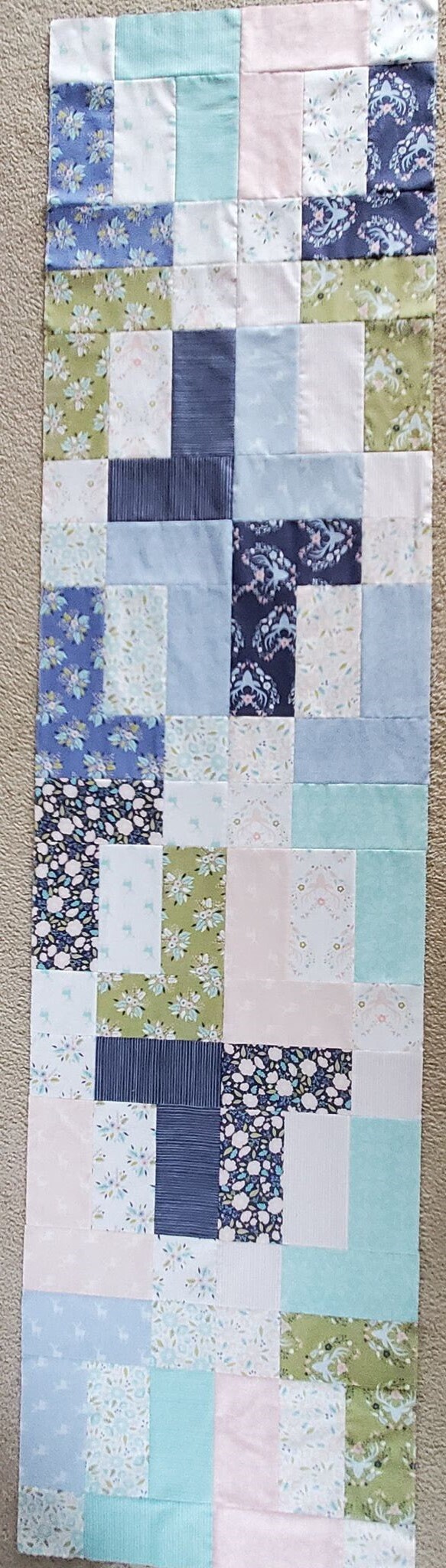 PDF Bed Runner Quilt Pattern Quick and Easy Layer Cake Friendly