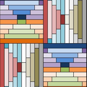 PDF Baby Quilt Pattern...Quick and Easy...Jelly Roll friendly...&#39;FRANKWELL&#39; ... Instant download