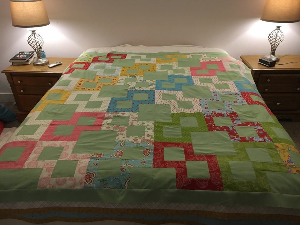 PDF Lap Quilt Pattern ... Quick and Easy ... Jelly Roll & Layer Cake ...